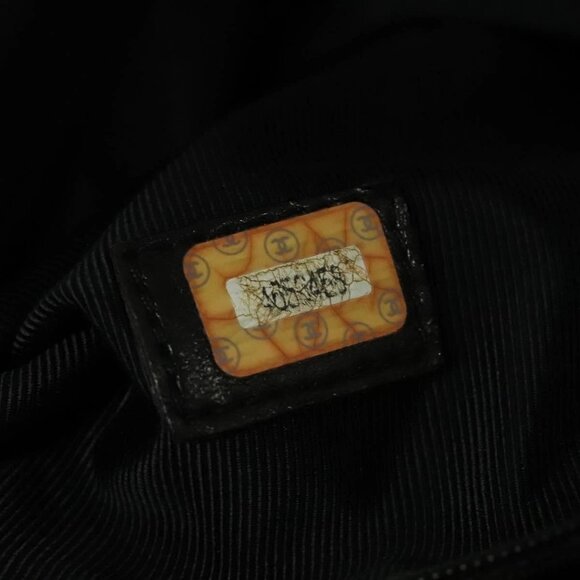 CHANEL Chain Shoulder Bag Grained Calf Skin Black Gold - Picture 11 of 16